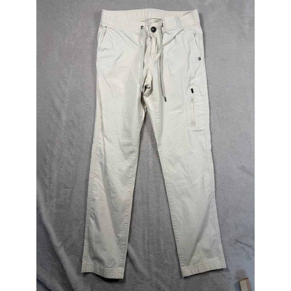 Vuori Womens Small Ripstop Pants White Zip Pocket VW401